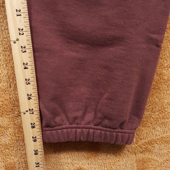 JIL SANDER Sweatpants Mens XL Burgundy Pull On Tapered Drawstring Jogger - Picture 11 of 12